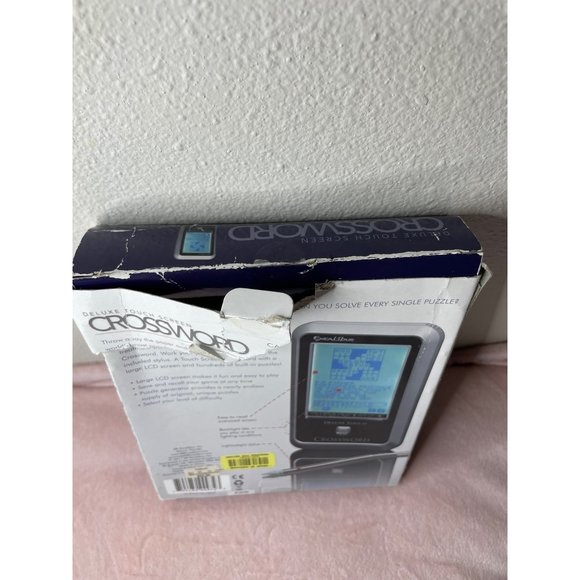 The Deluxe Edition Touch Screen Crossword Puzzle Excalibur box damage! - Picture 9 of 9